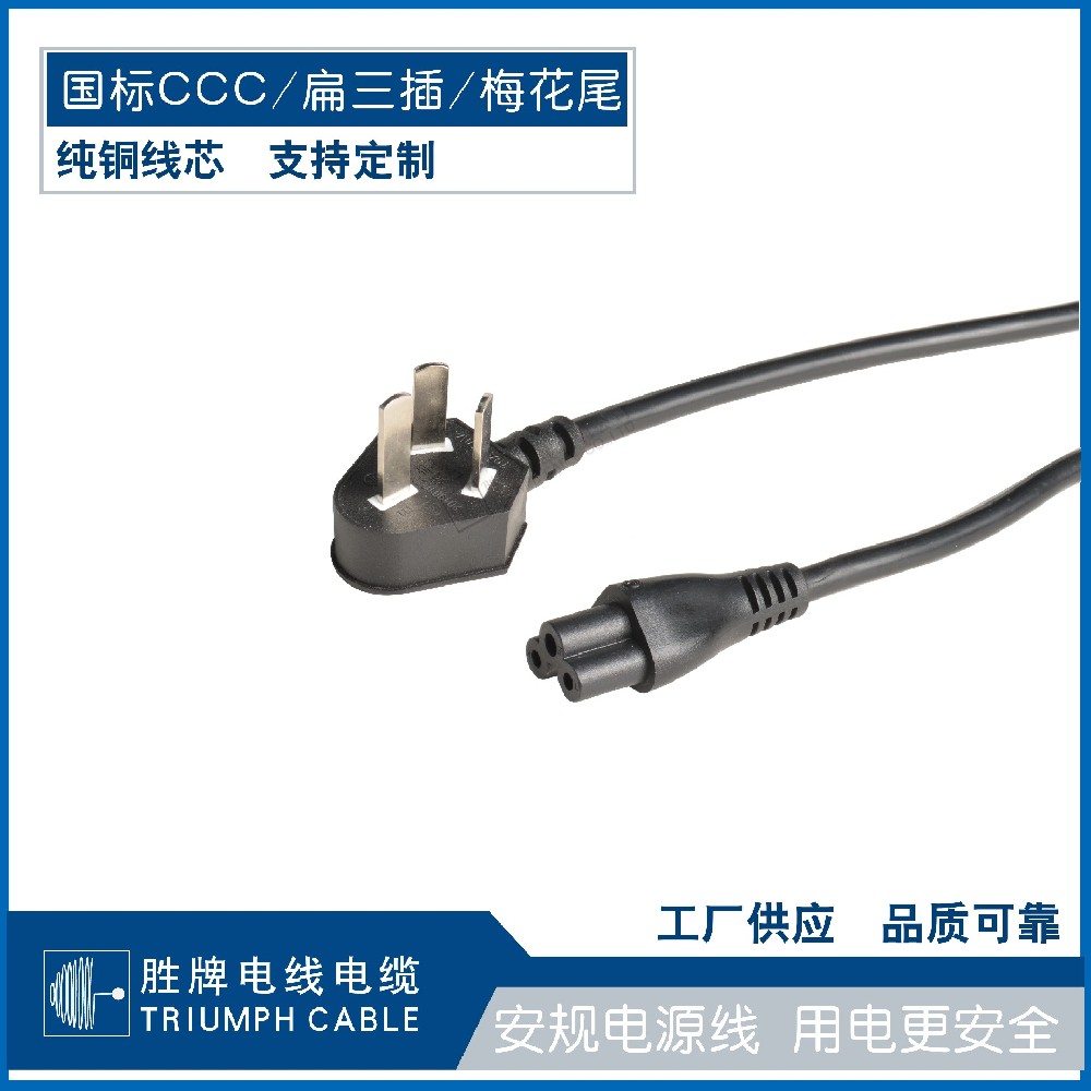 國標(biāo)CCC/扁三插/梅花尾